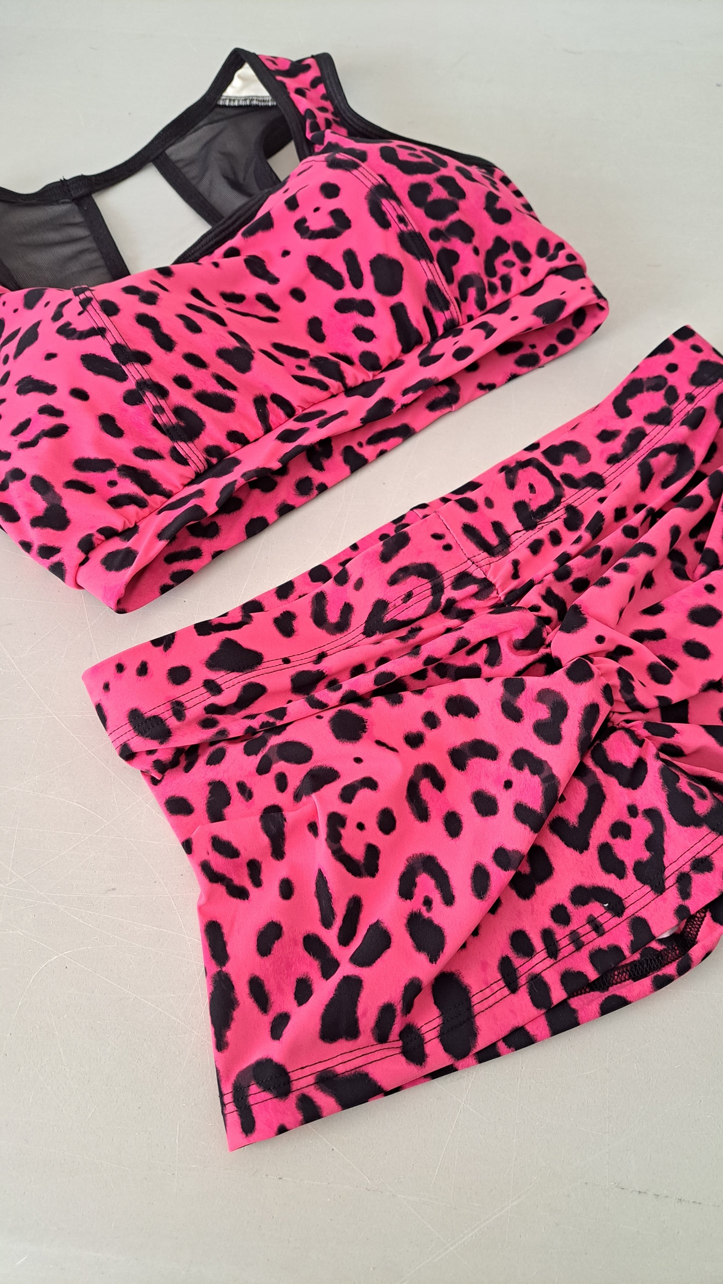 Completo fitness elisa maculato fucsia - Flamingo pole wear