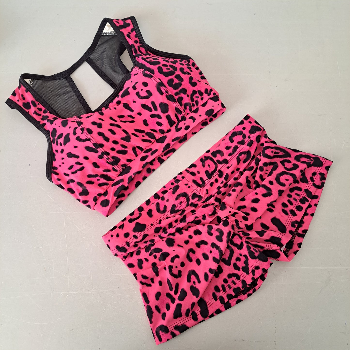 Completo fitness elisa maculato fucsia - Flamingo pole wear