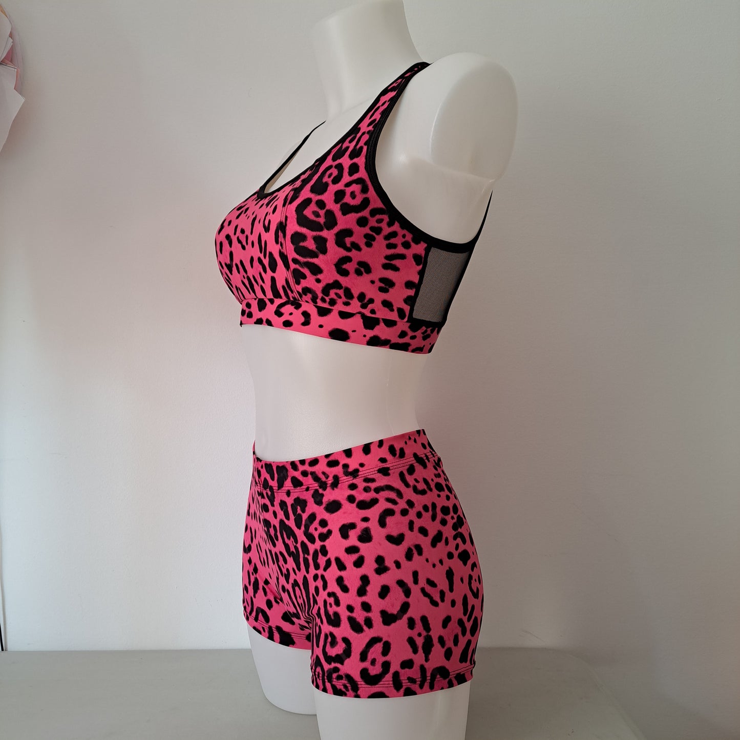 Completo fitness elisa maculato fucsia - Flamingo pole wear