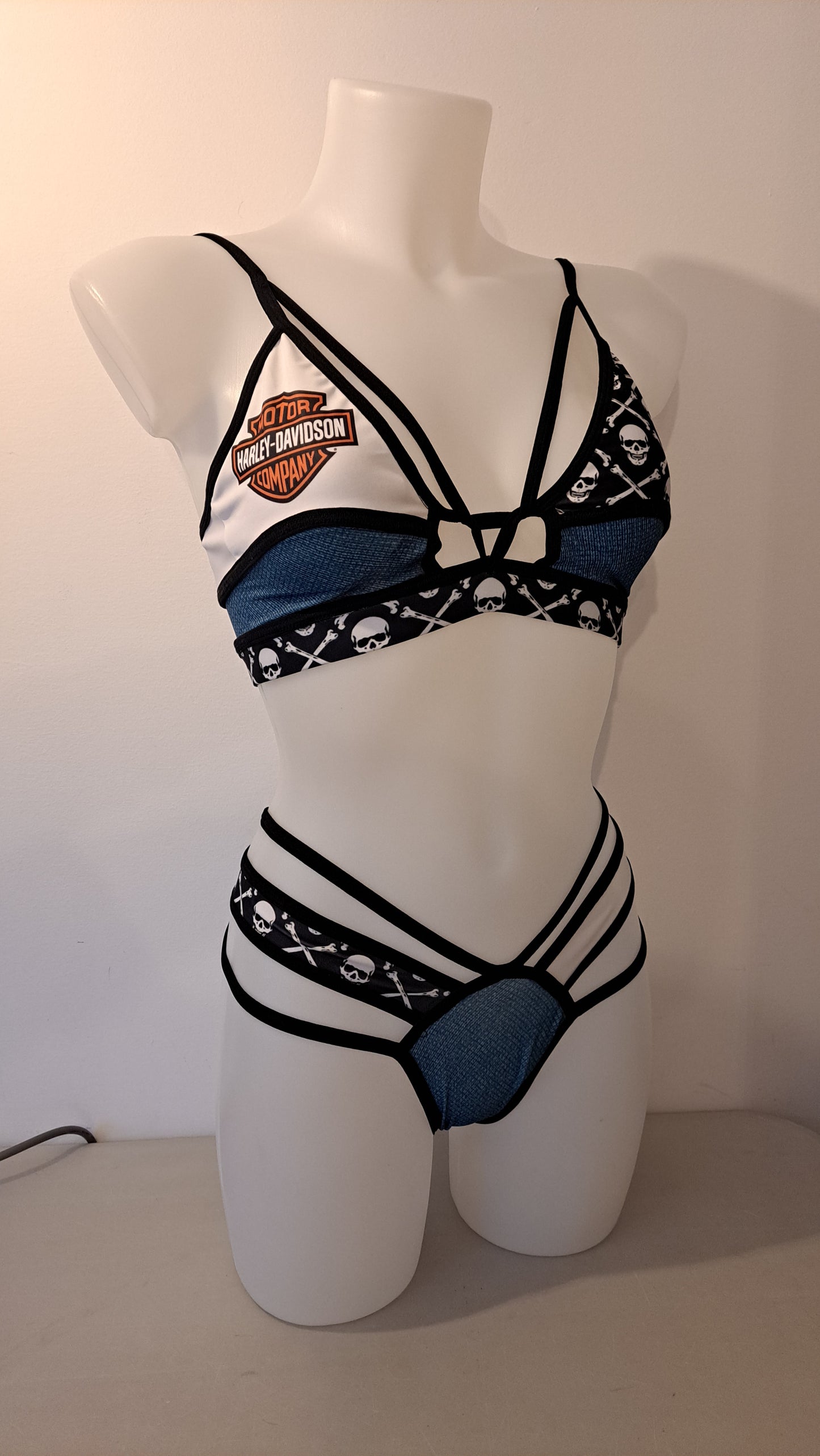 Completo ville band harley jeans - Flamingo pole wear