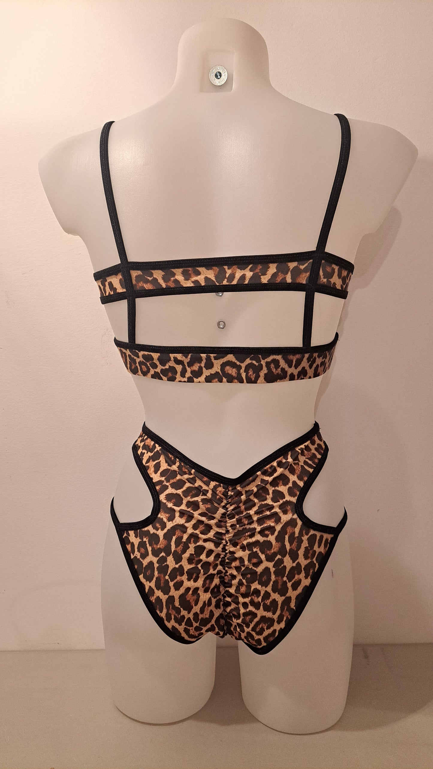 Completo summer cutout maculato/nero (sample)