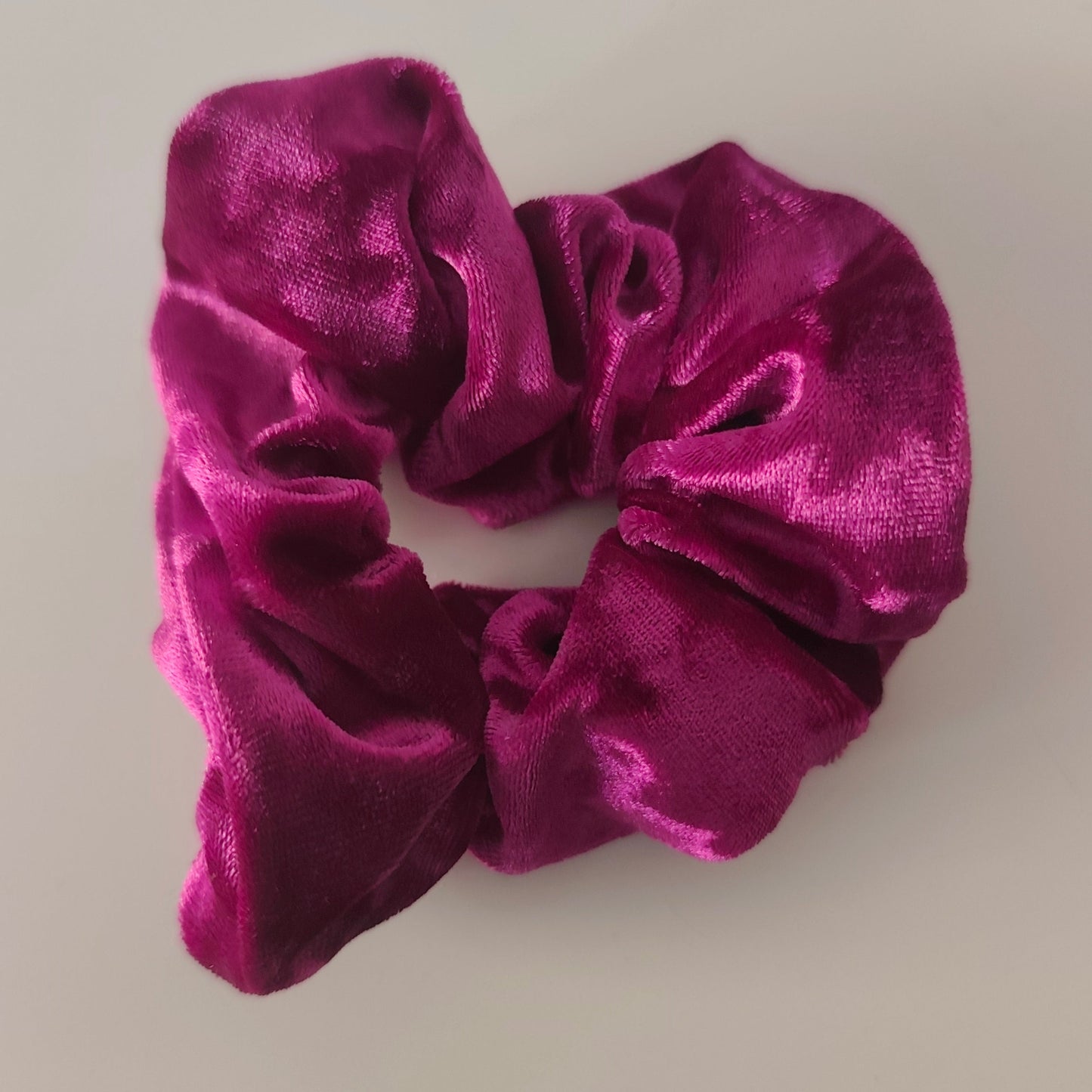 Scrunchies magenta velvet