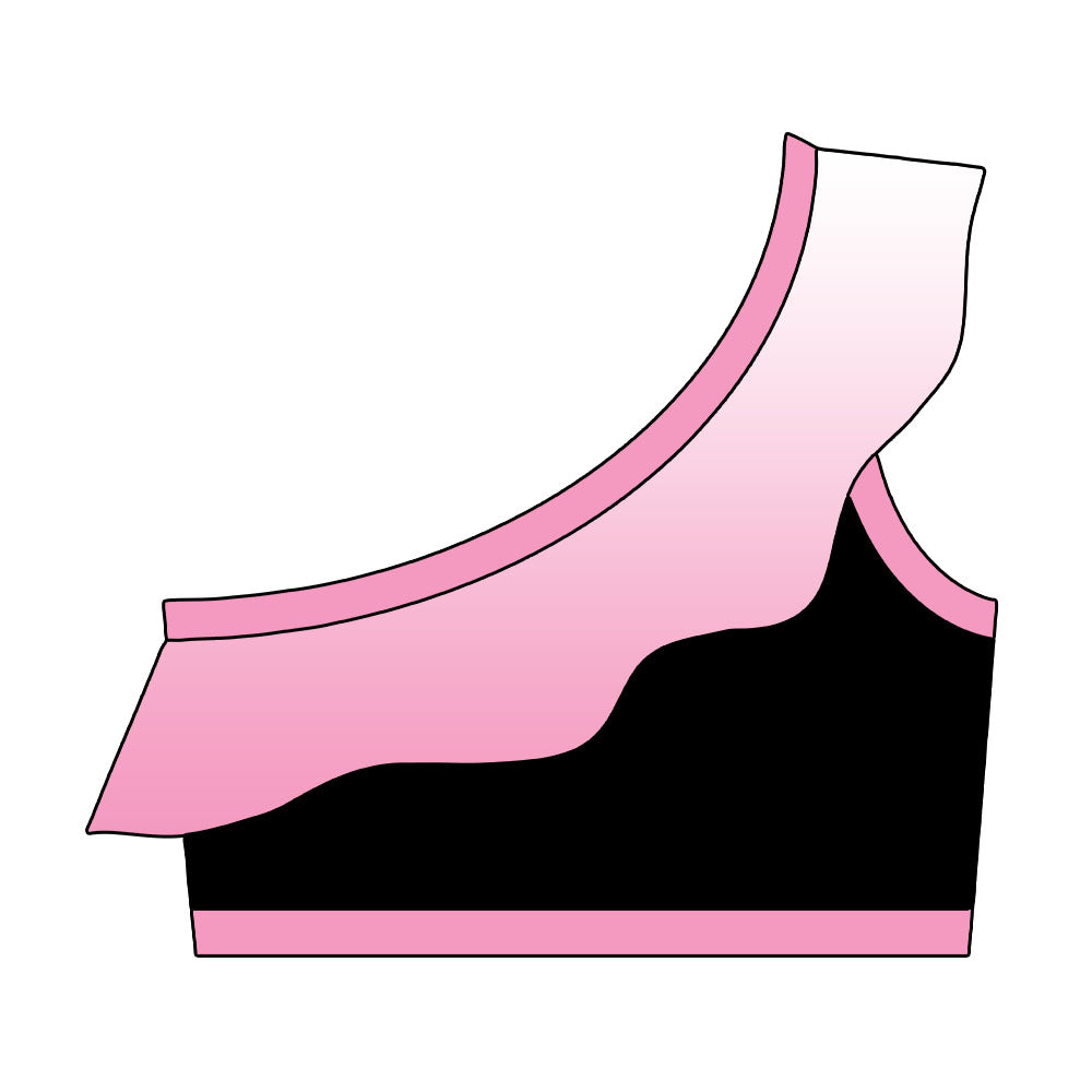 Top monospalla c/volant