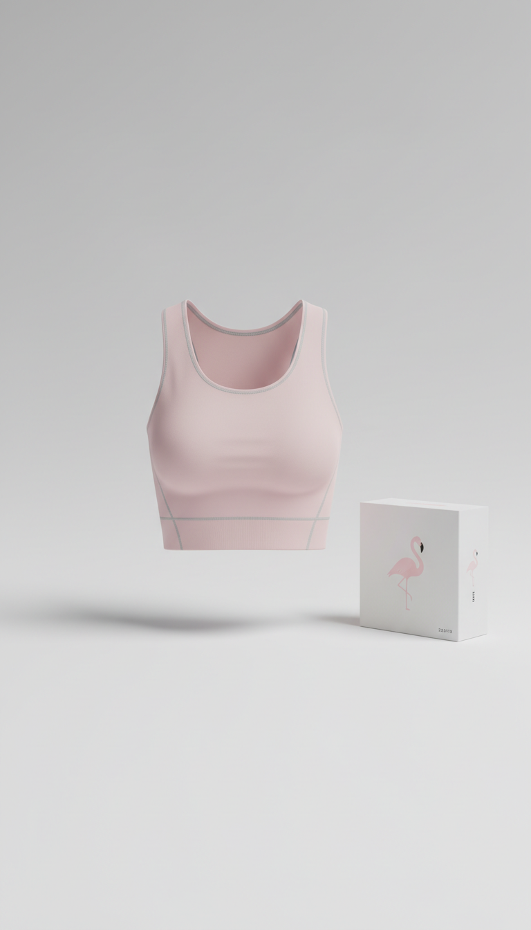 Crop top atletico minimalista