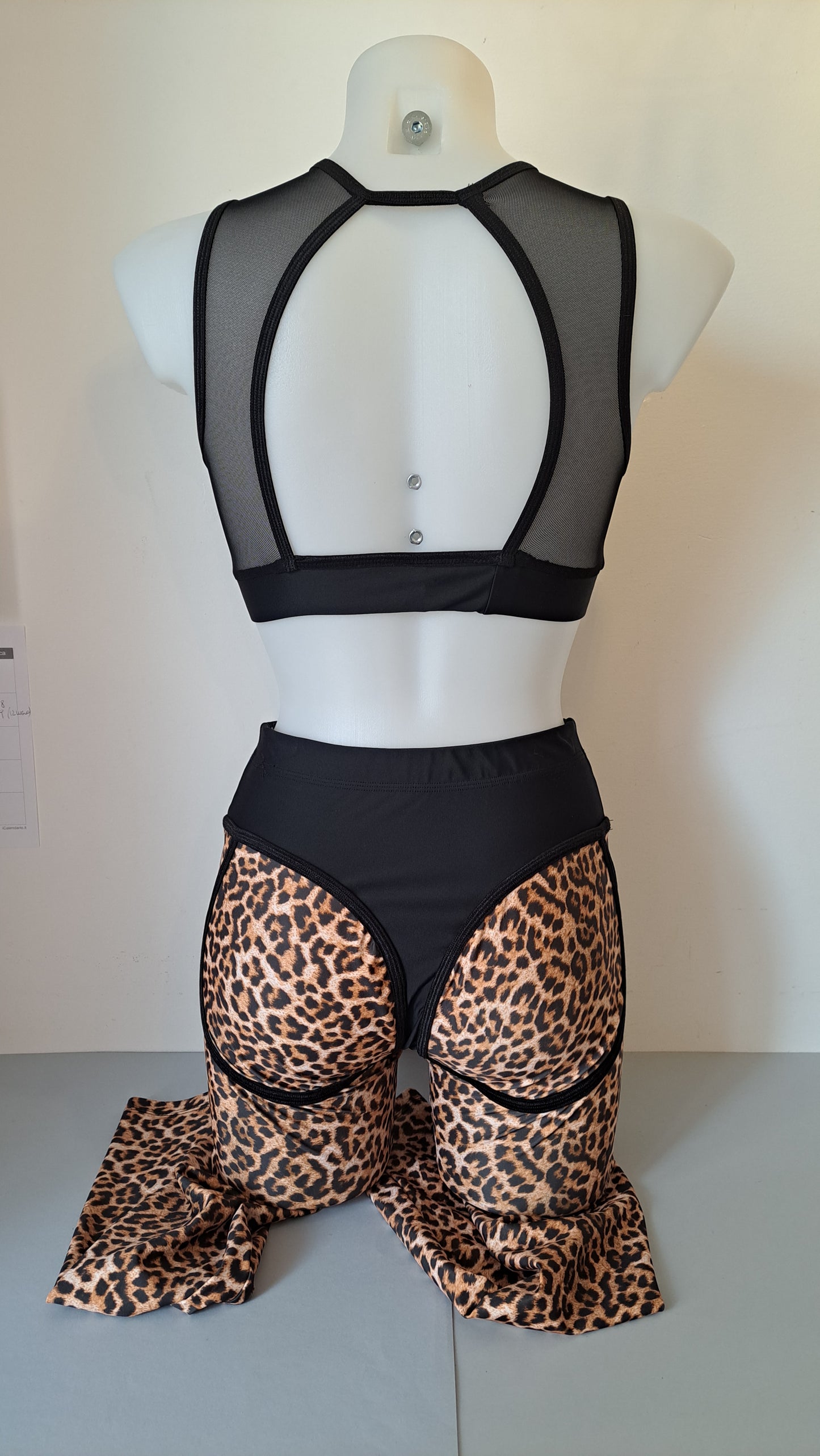 Leggins booty maculato nero