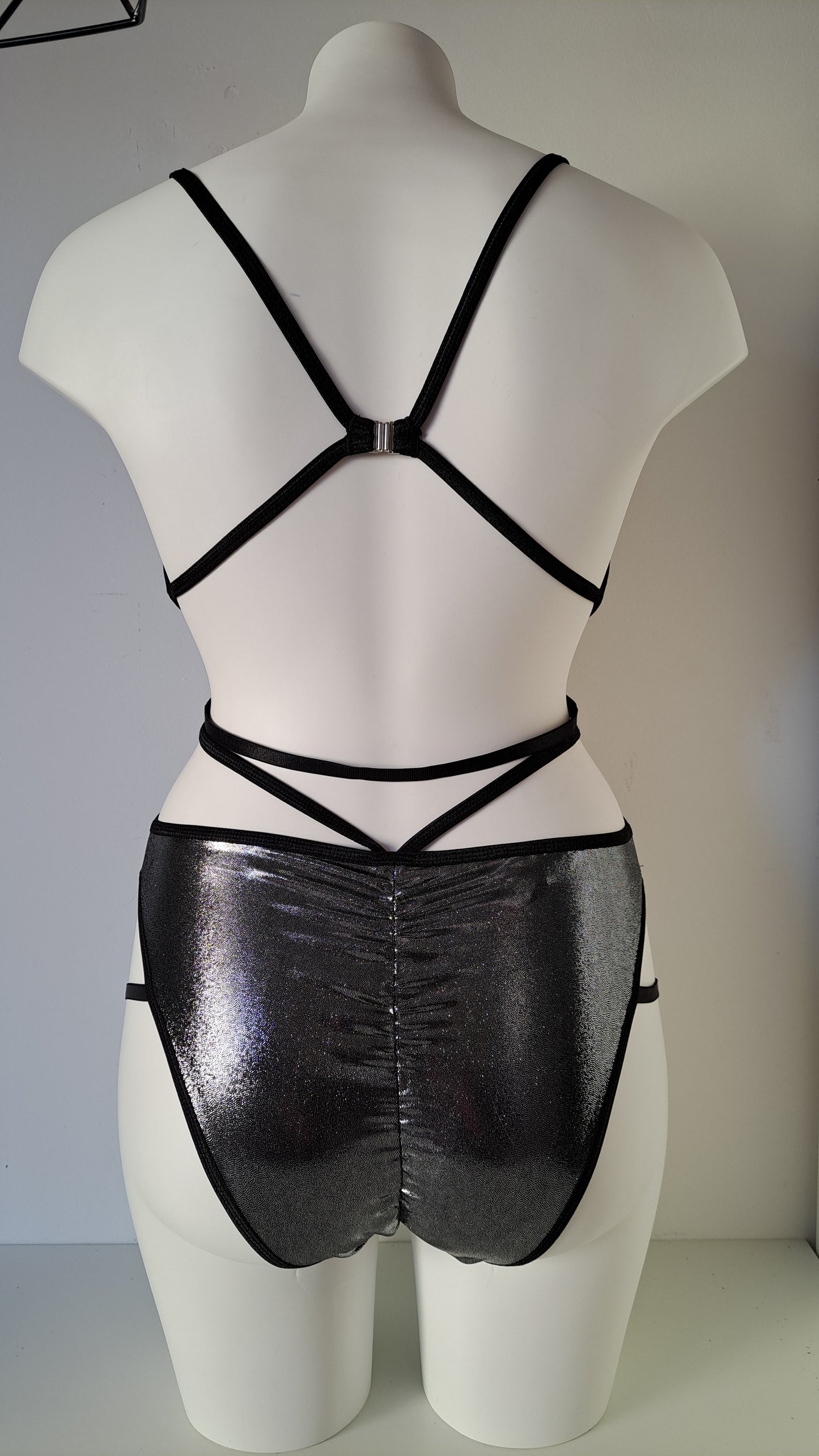 Completo liv high cut harness metal grigio