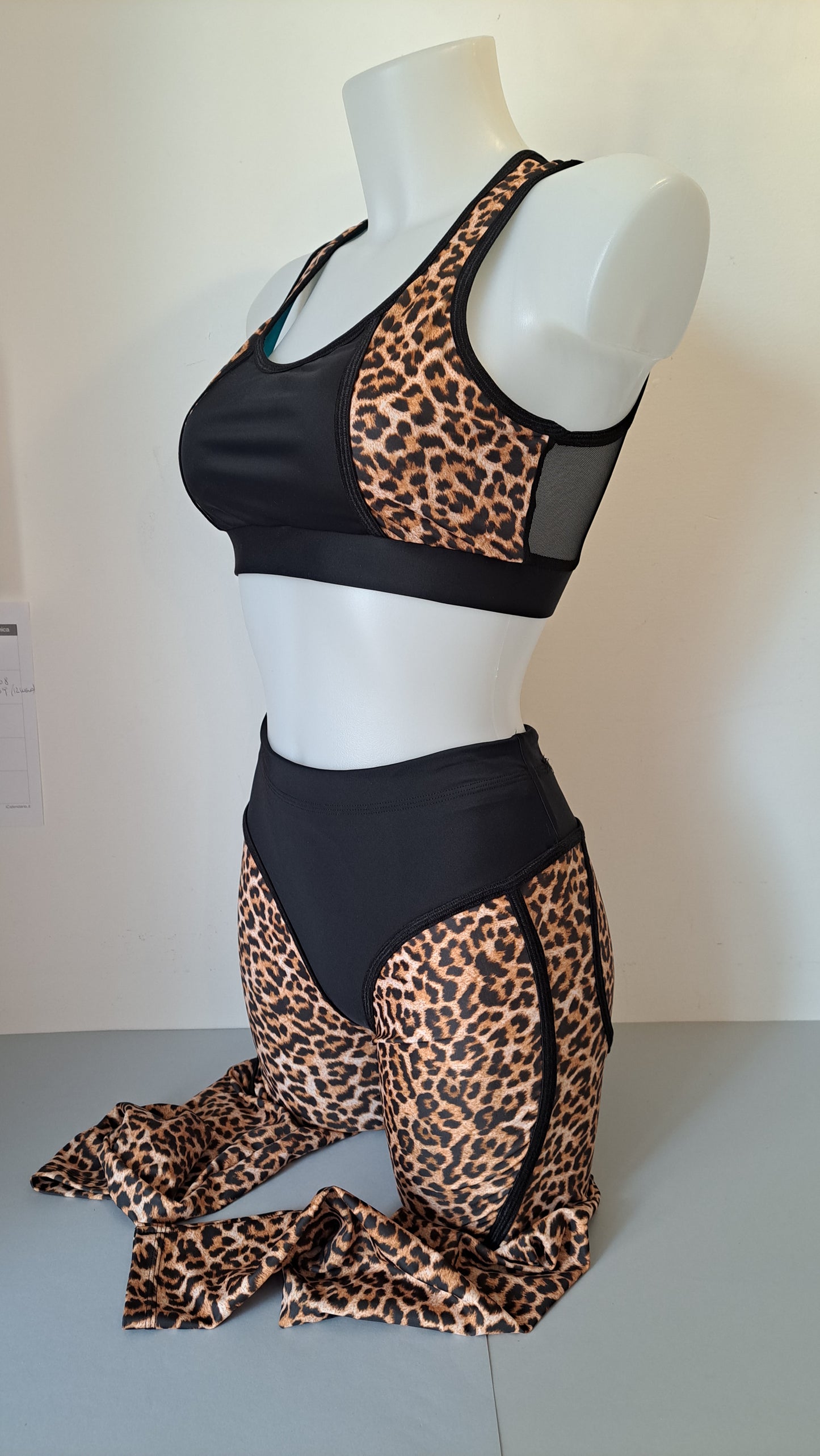 Leggins booty maculato nero