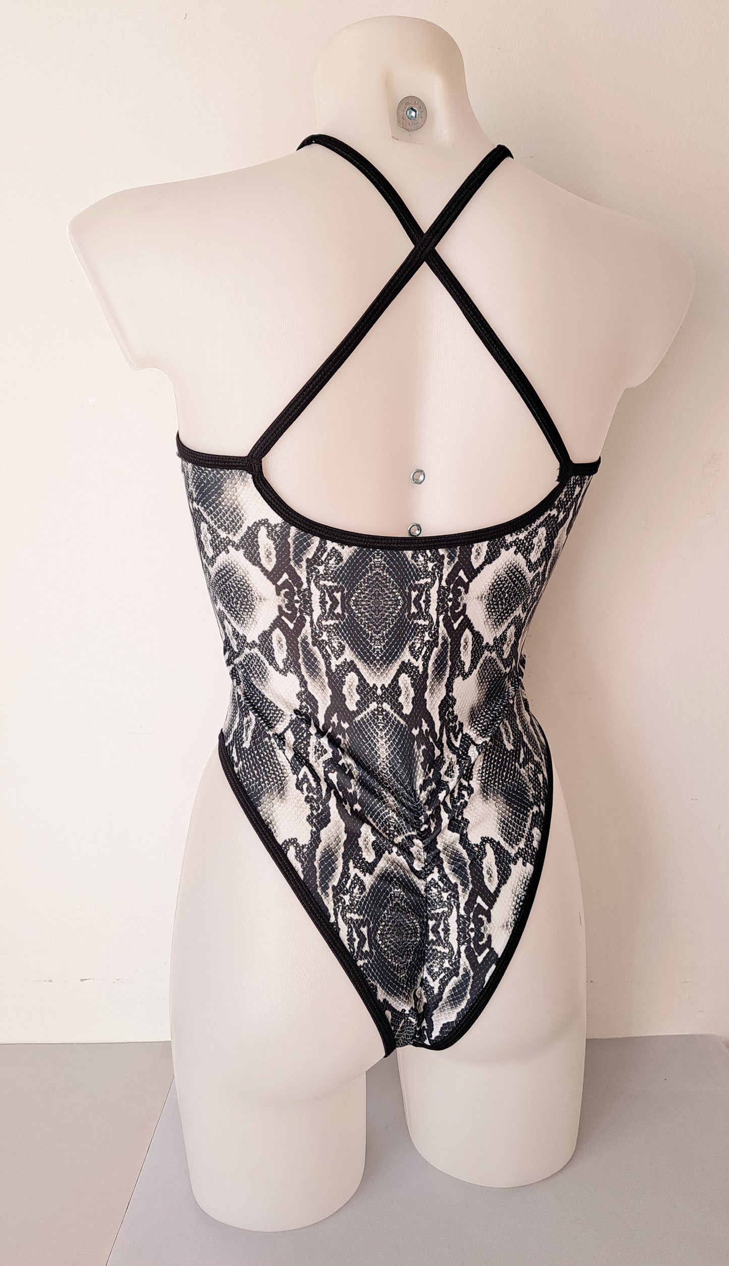 Body Hole pitonato nero bianco