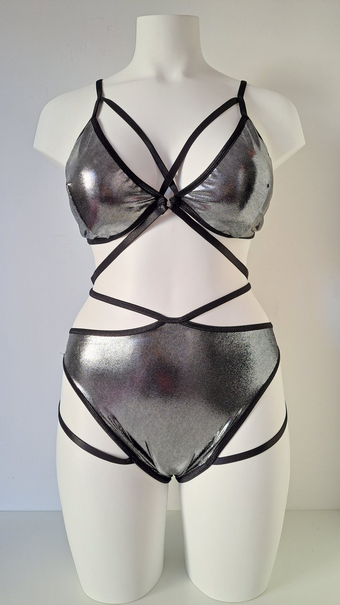 Completo liv high cut harness metal grigio
