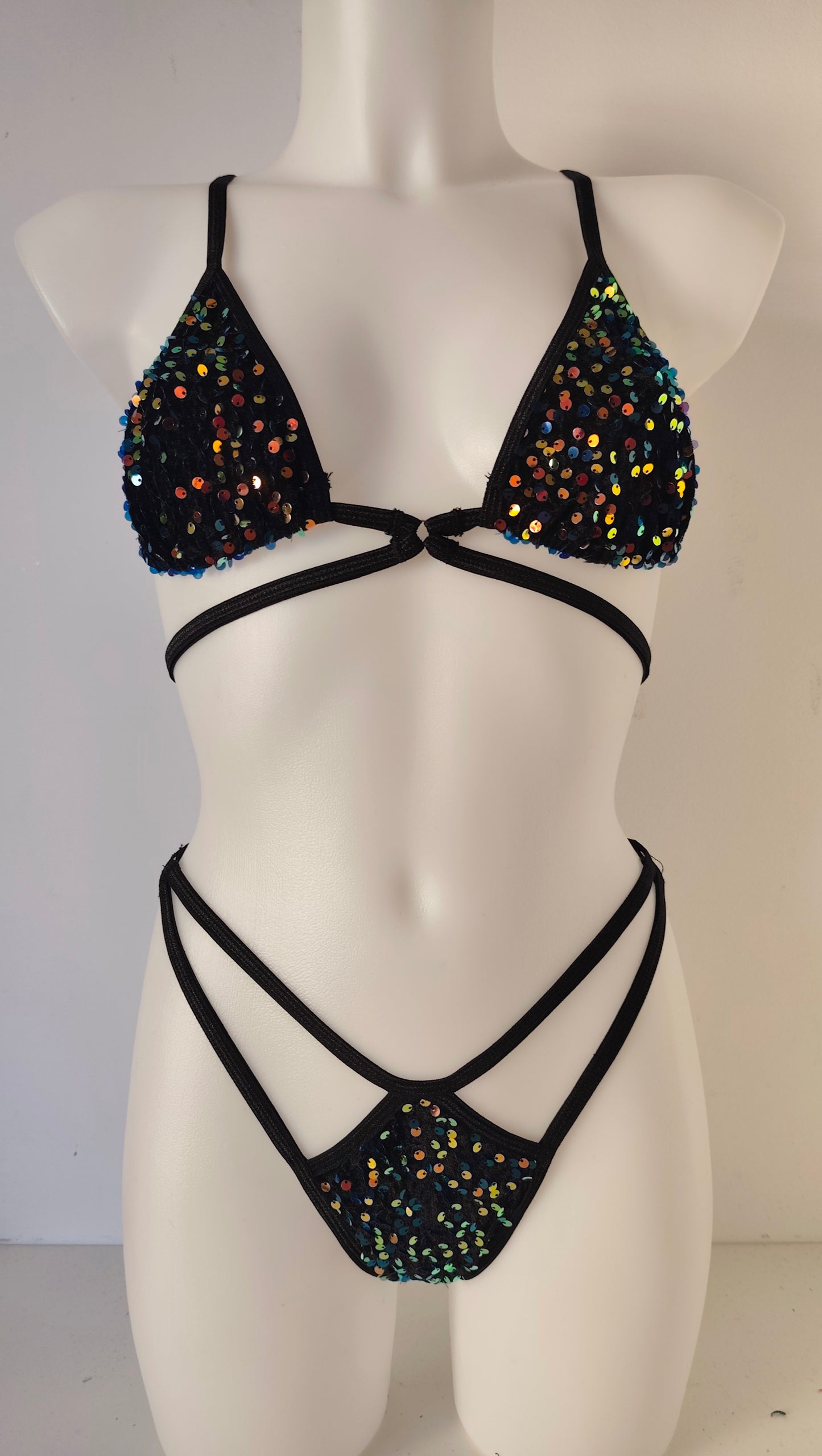 Completo liv curly sharm velvet pailettes