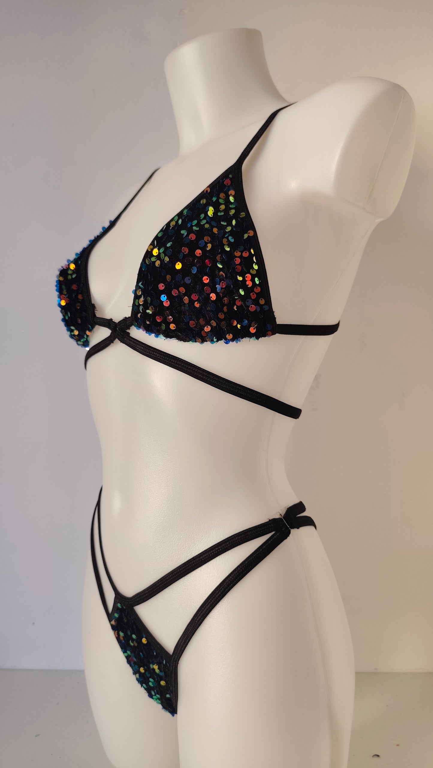 Completo liv curly sharm velvet pailettes