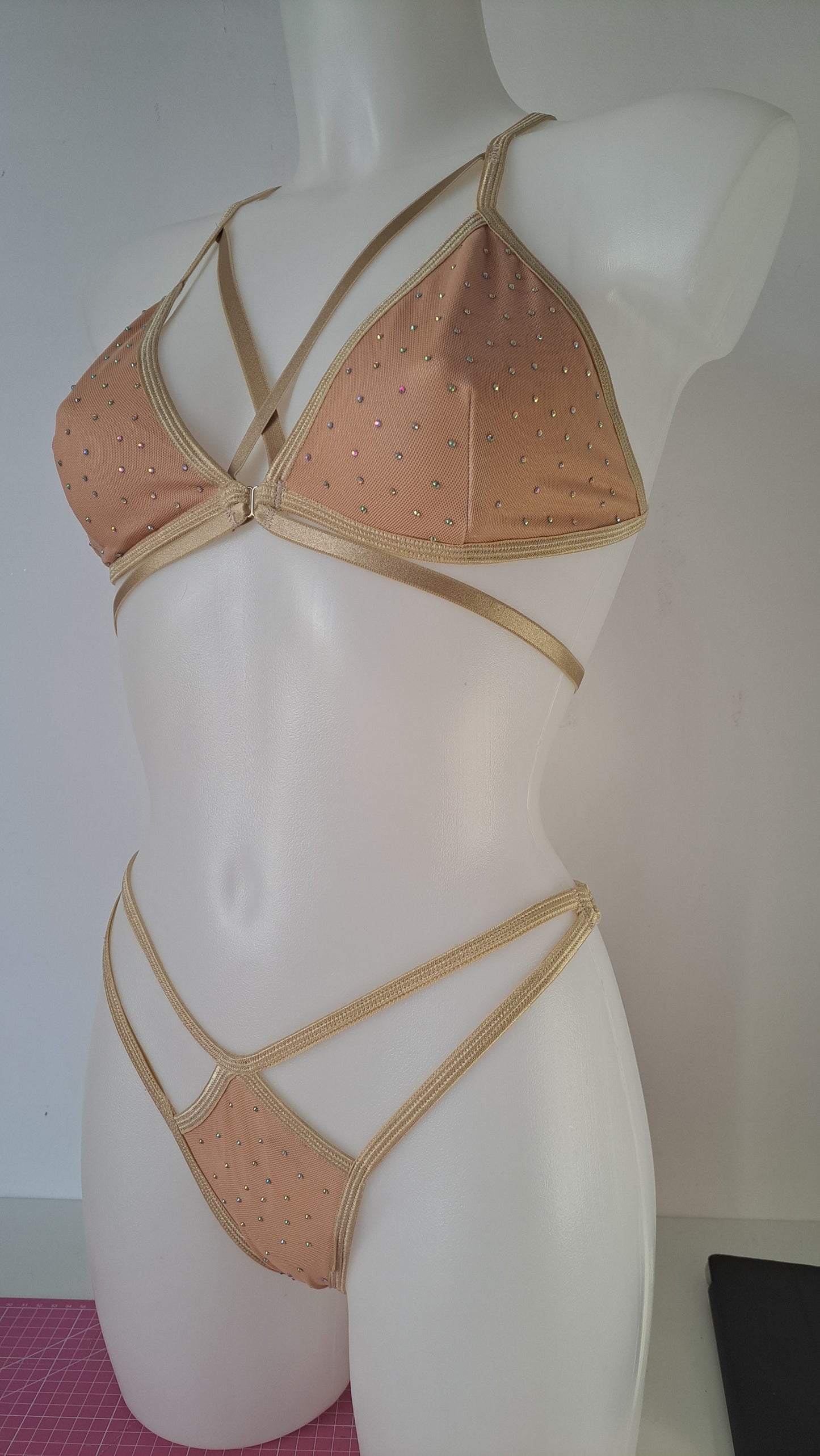 Completo liv sharm tulle swarowsky