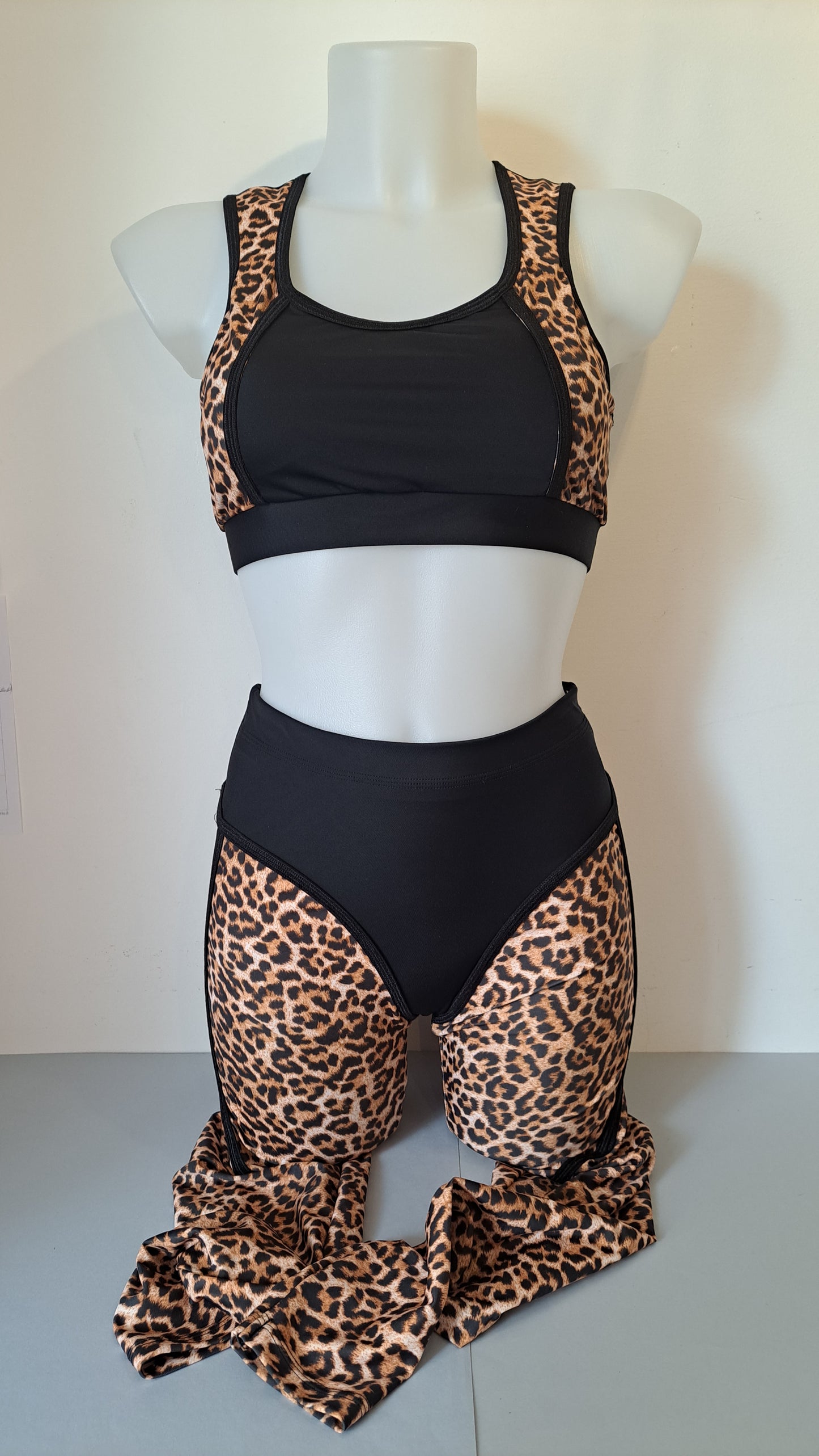 Leggins booty maculato nero