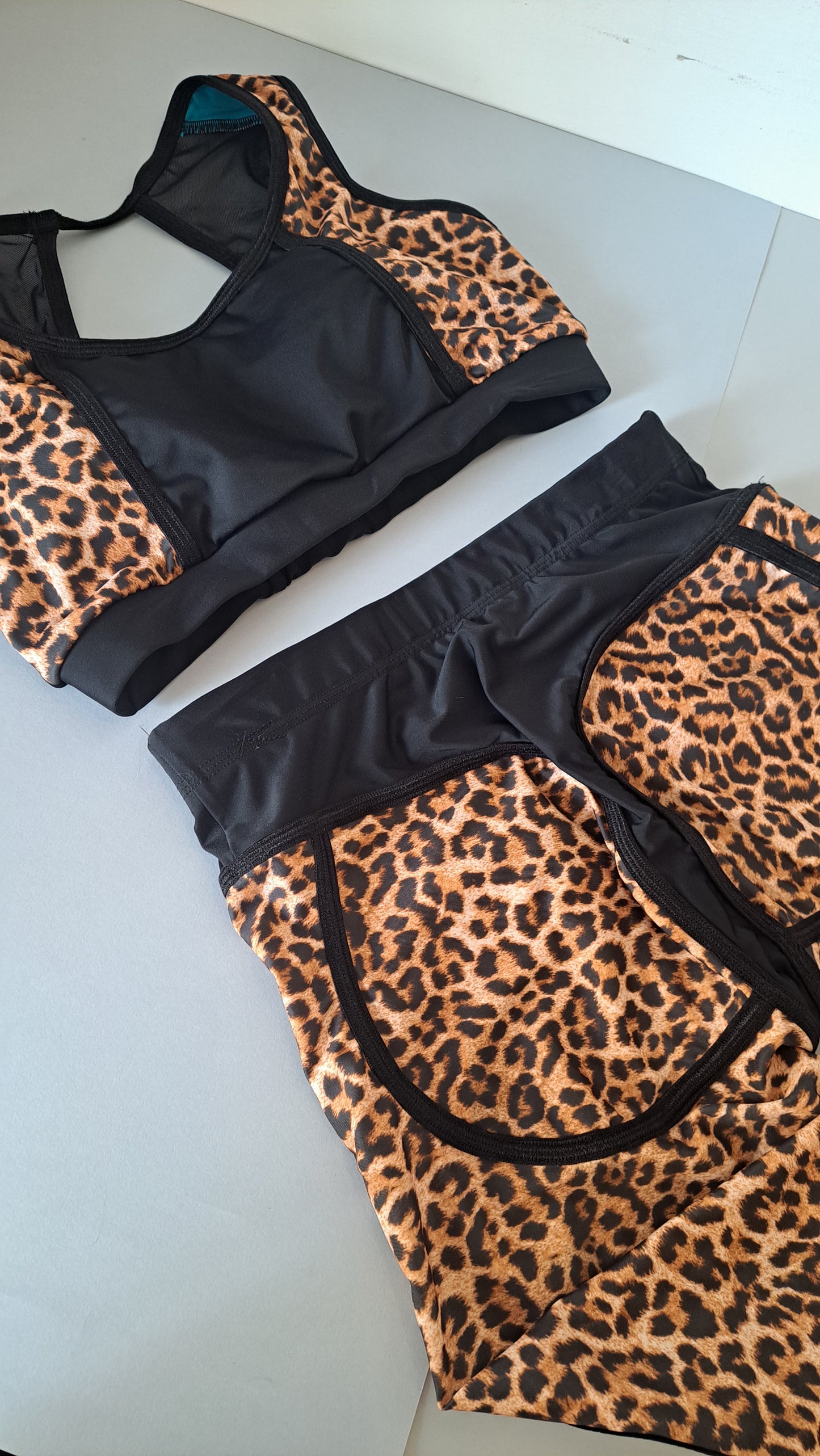 Leggins booty maculato nero