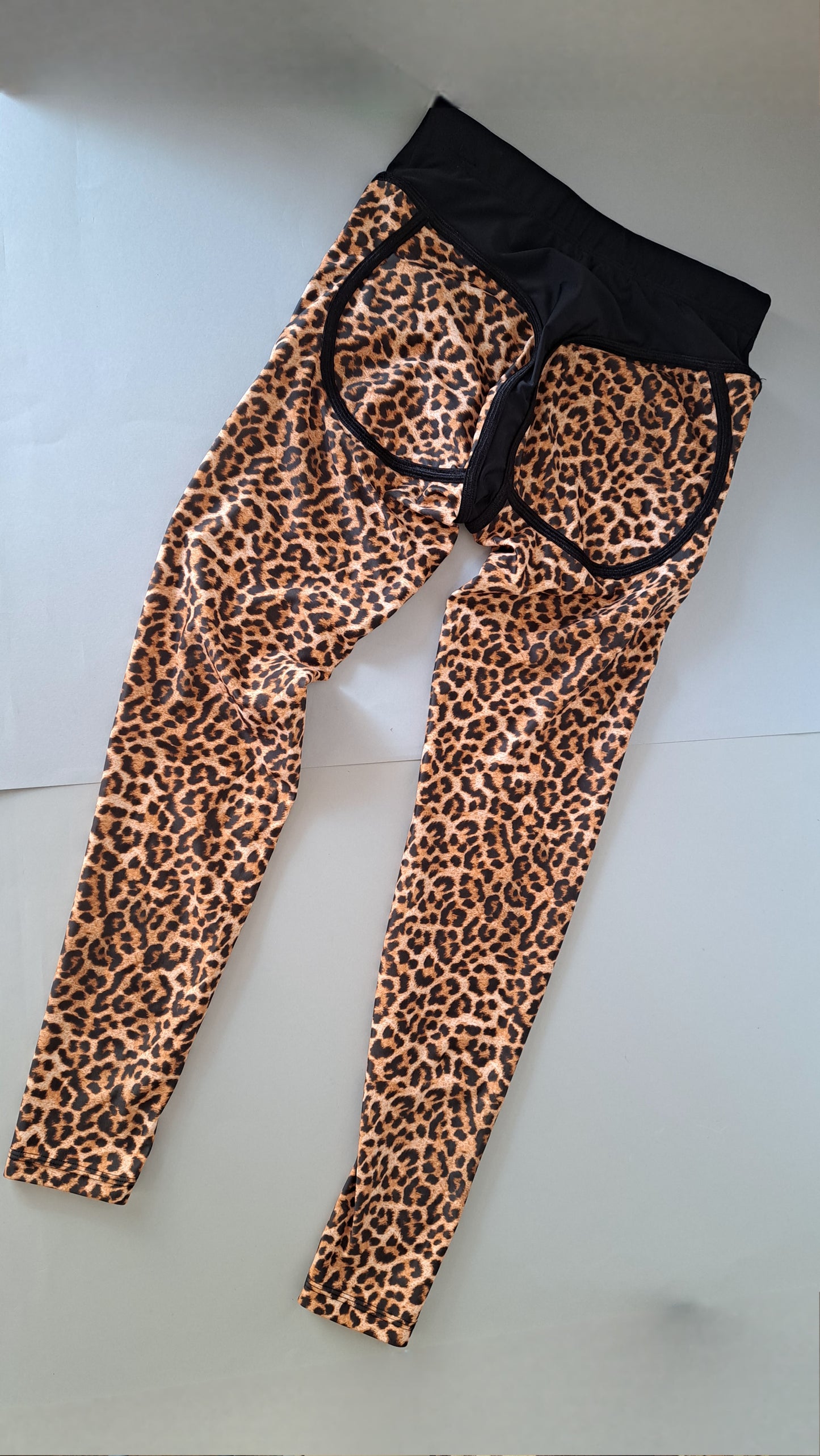 Leggins booty maculato nero