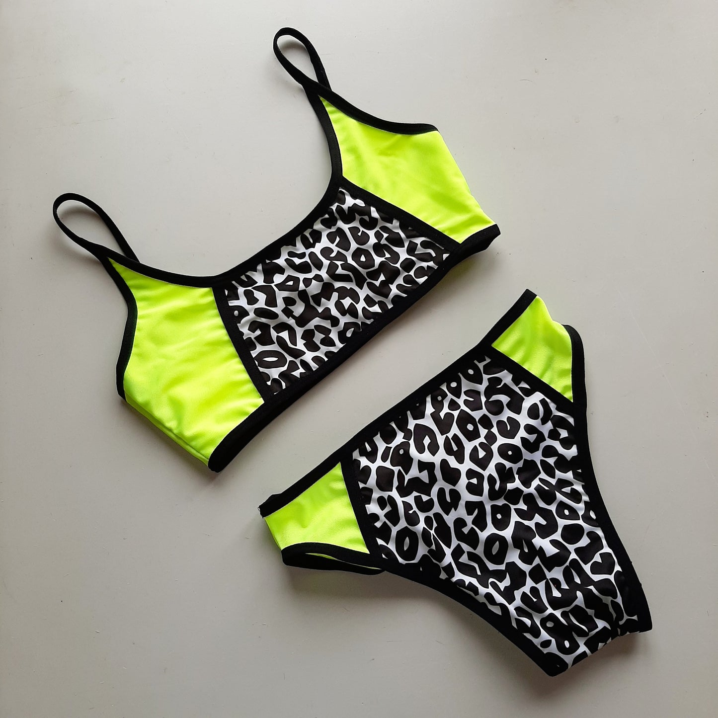 Completo jungle giallo fluo 051 - Flamingo pole wear