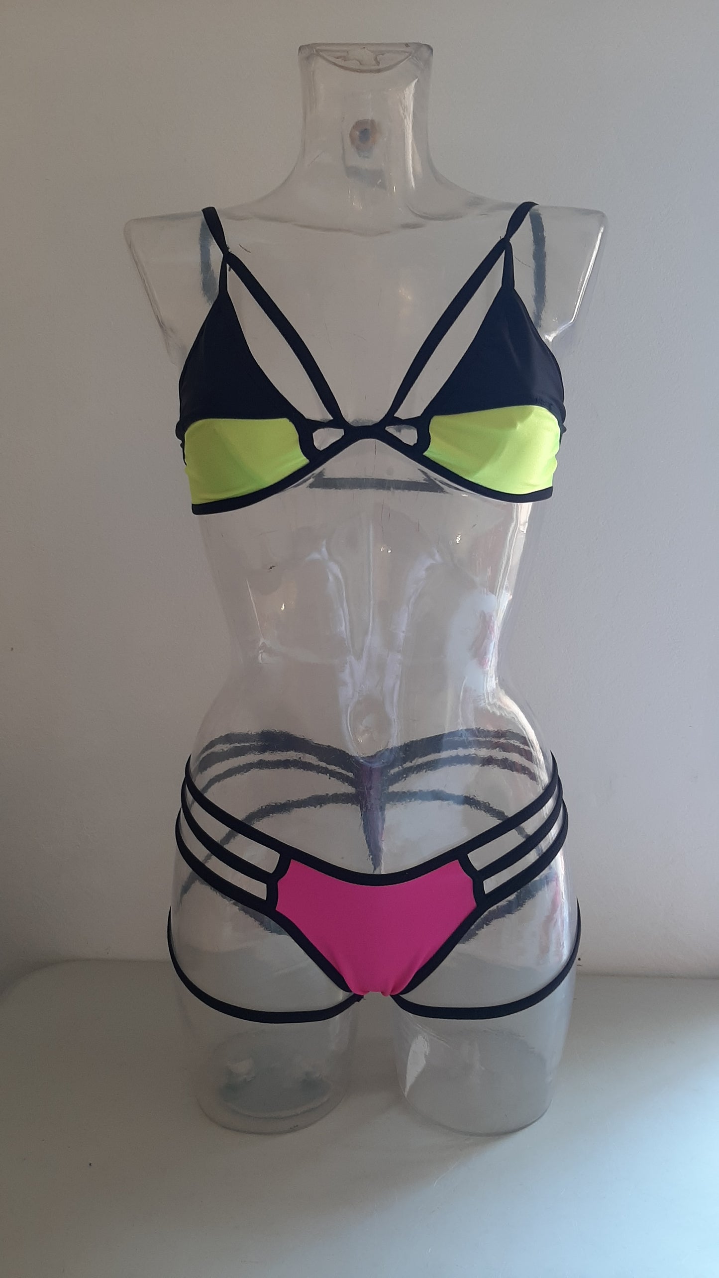 Completo miami harness fluo/nero - Flamingo pole wear