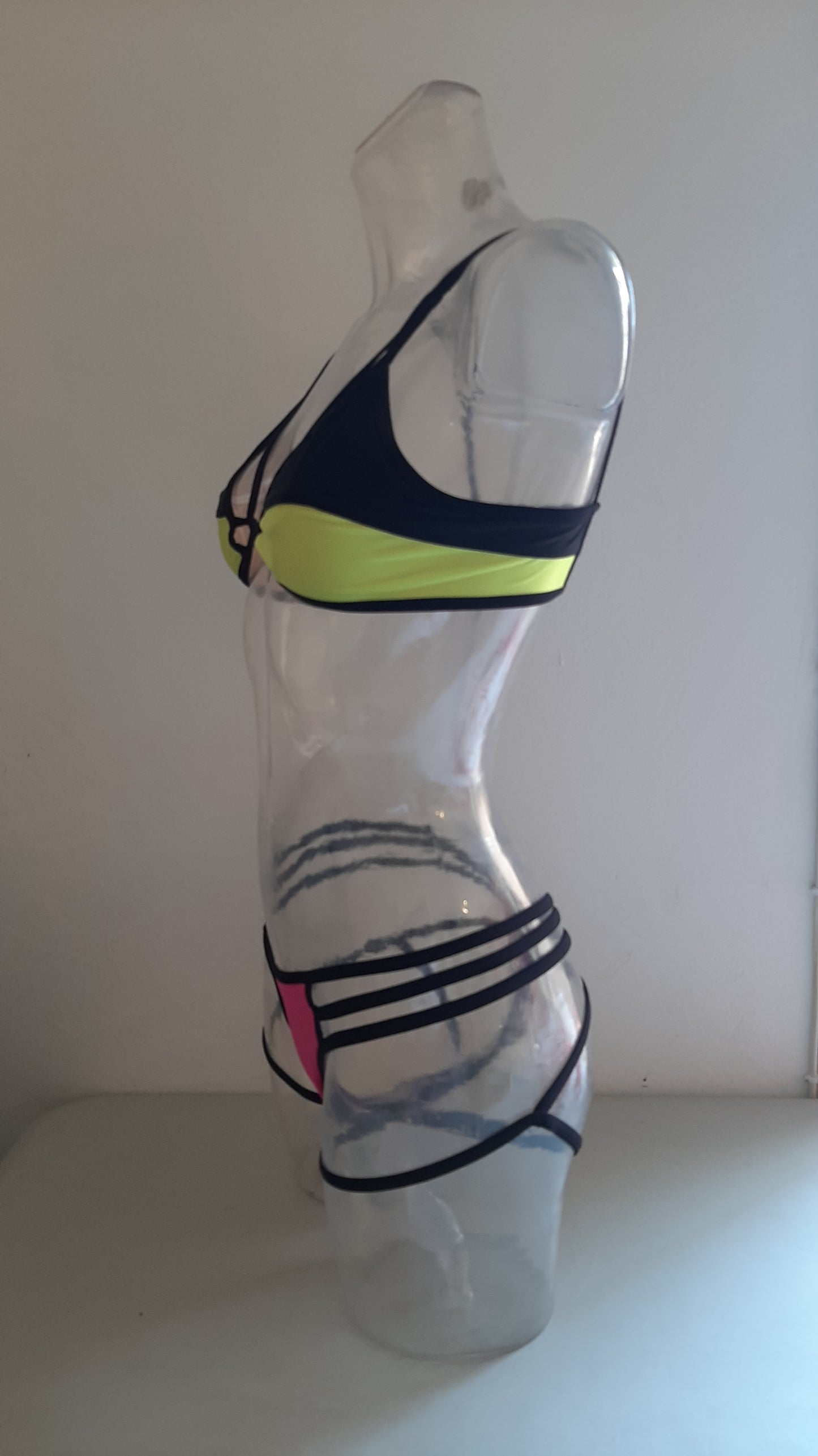 Completo miami harness fluo/nero - Flamingo pole wear