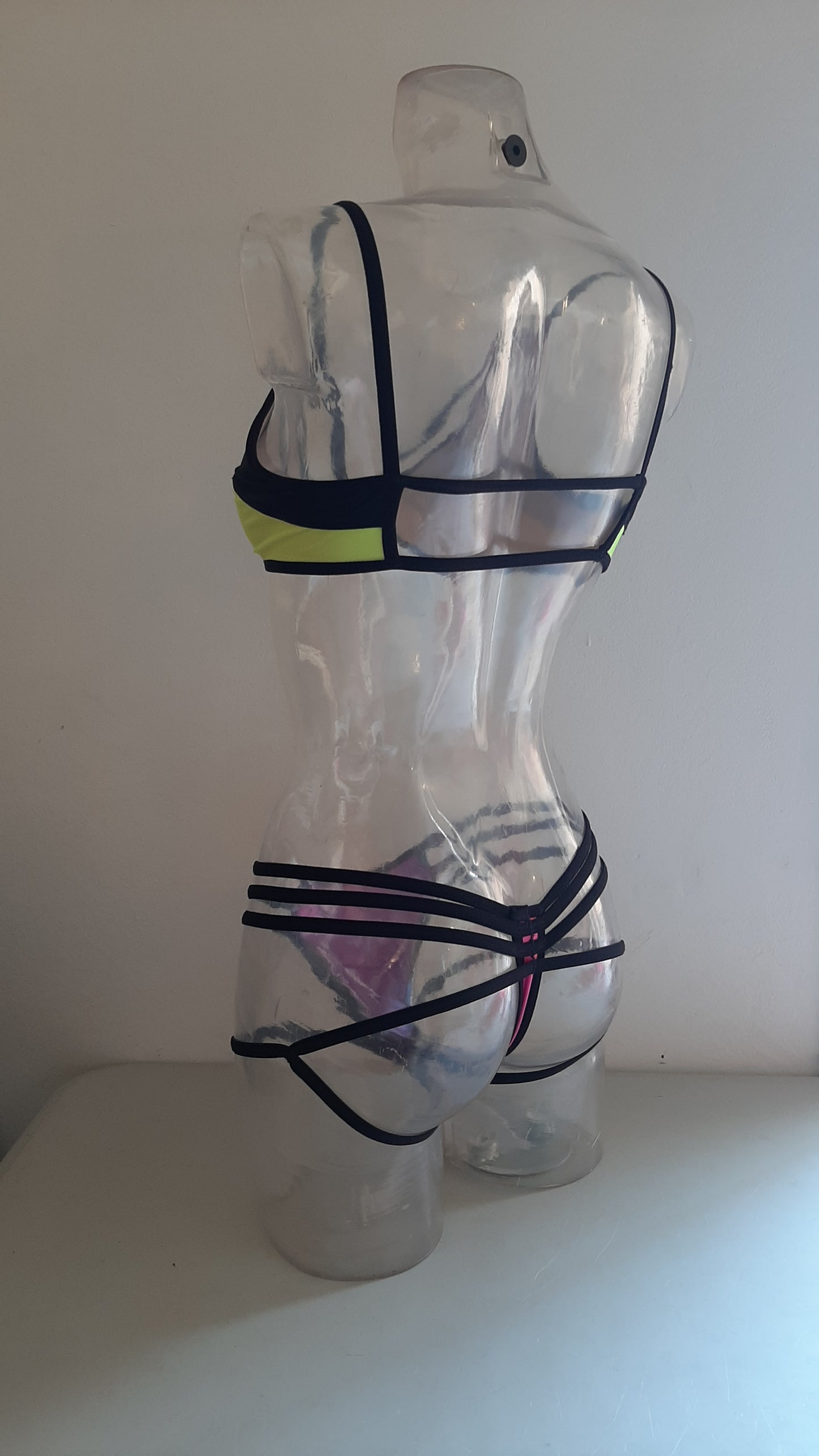 Completo miami harness fluo/nero - Flamingo pole wear
