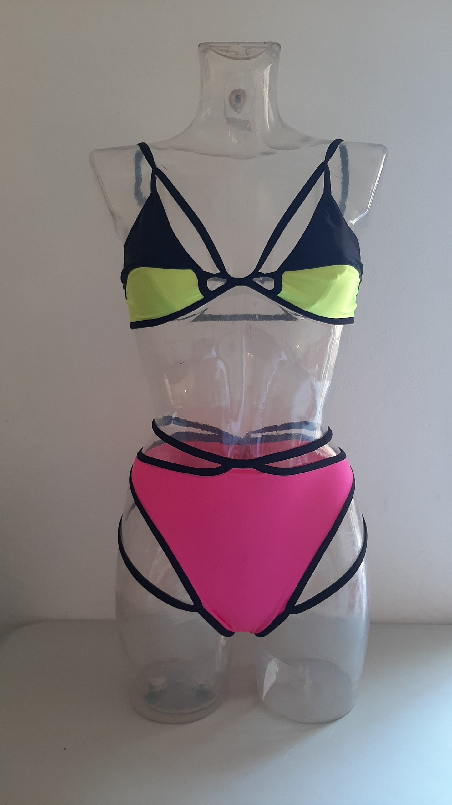 Completo high cut harness fluo/nero - Flamingo pole wear