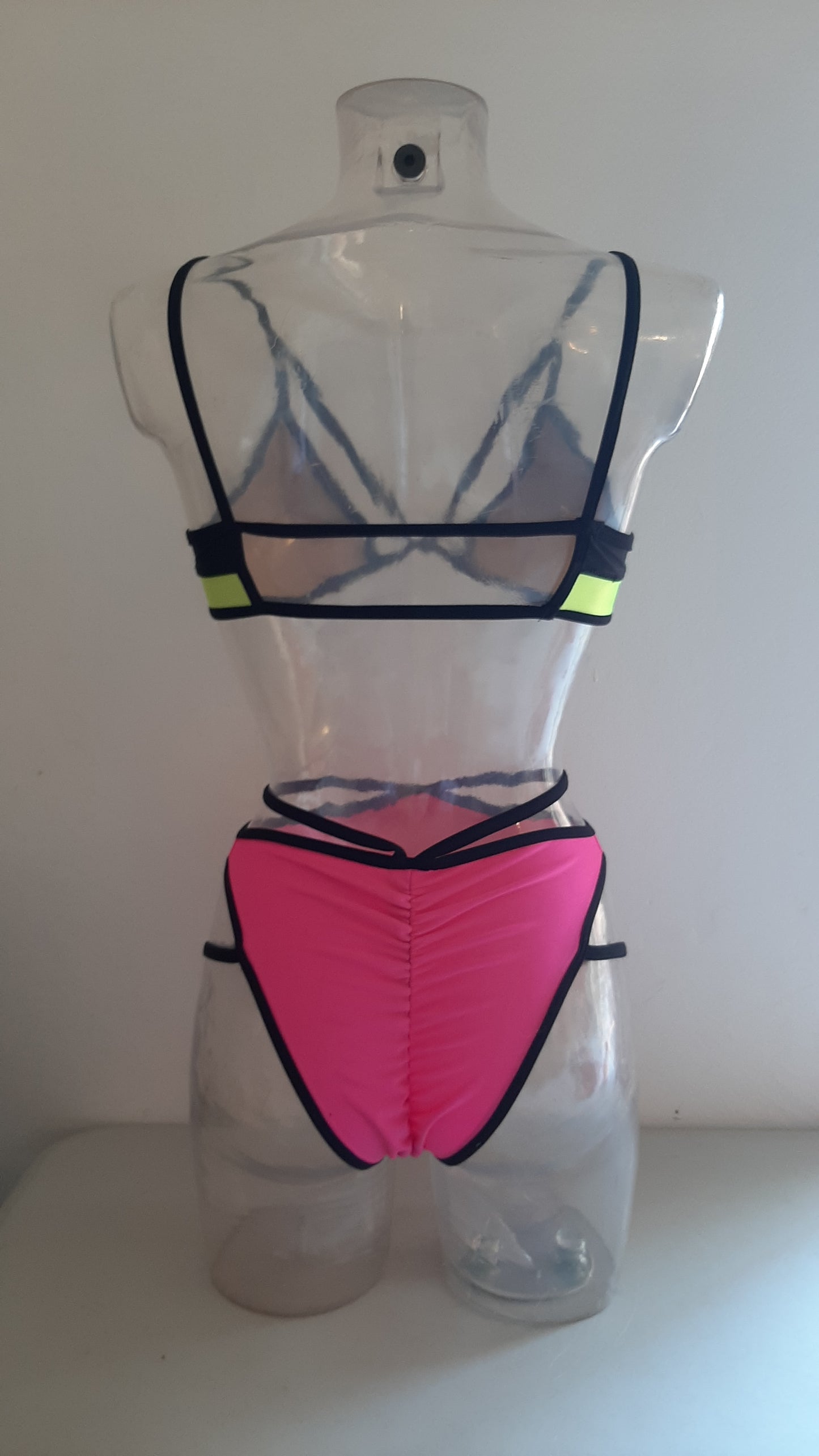 Completo high cut harness fluo/nero - Flamingo pole wear