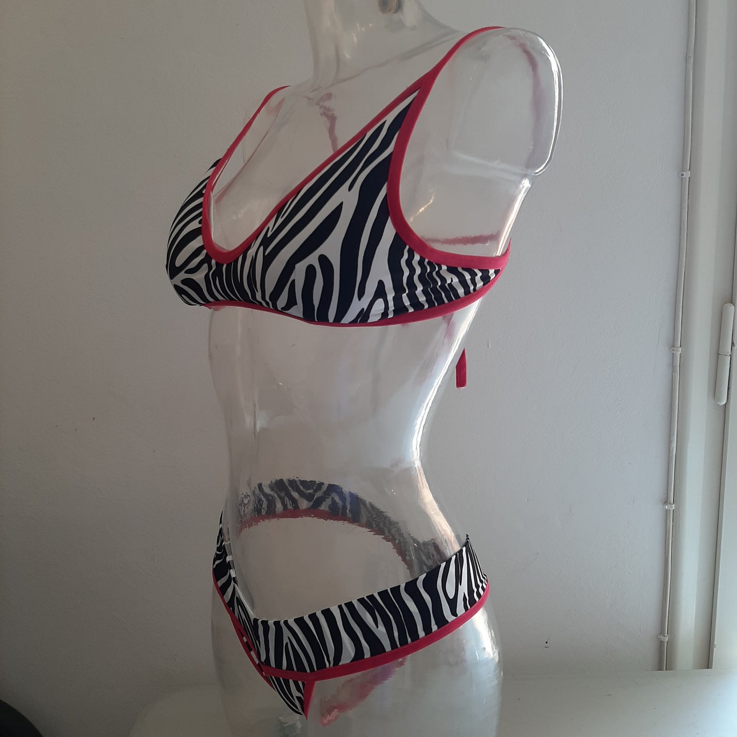 Completo naele miami zebra / fucsia - Flamingo pole wear