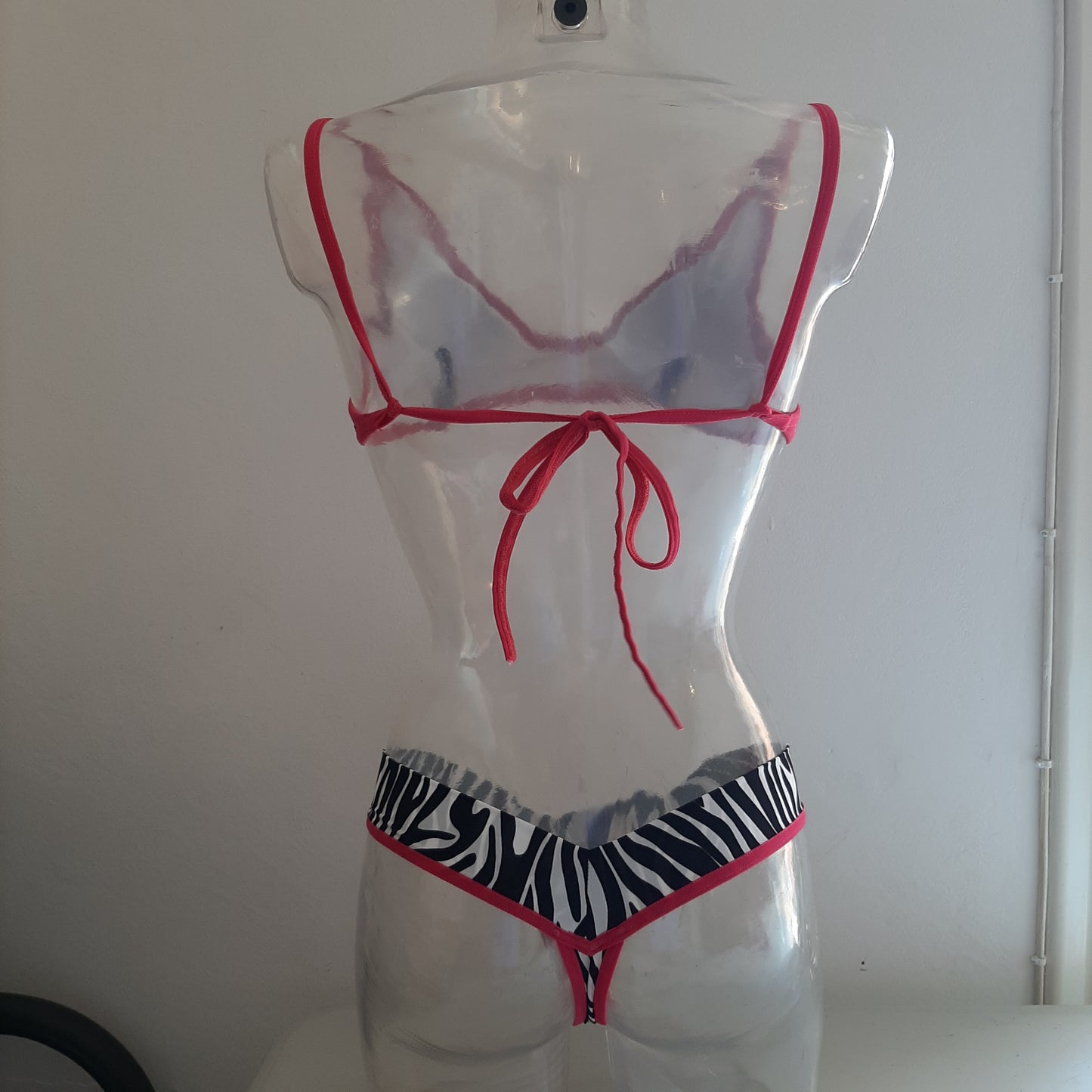 Completo naele miami zebra / fucsia - Flamingo pole wear