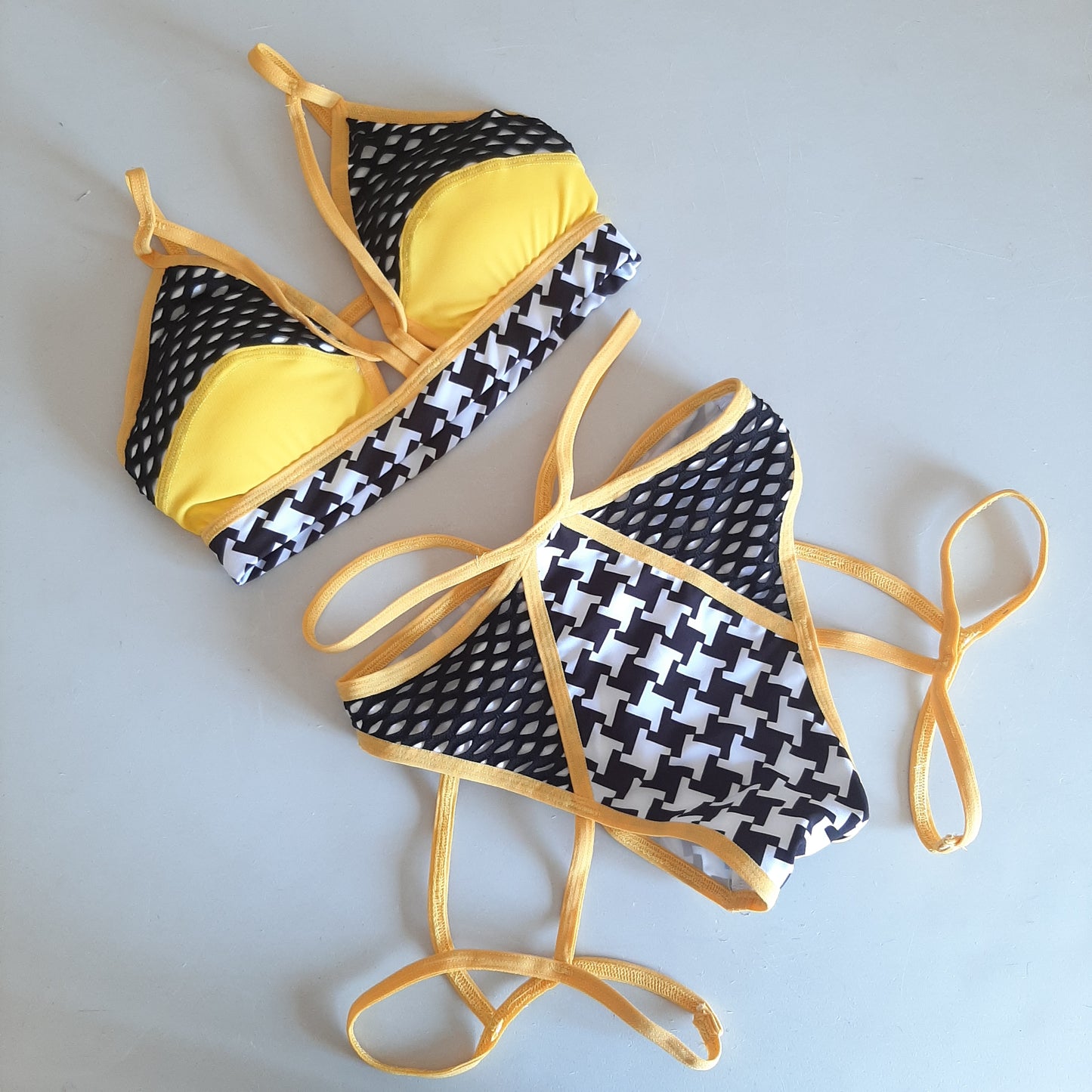 Completo monaco giallo - Flamingo pole wear