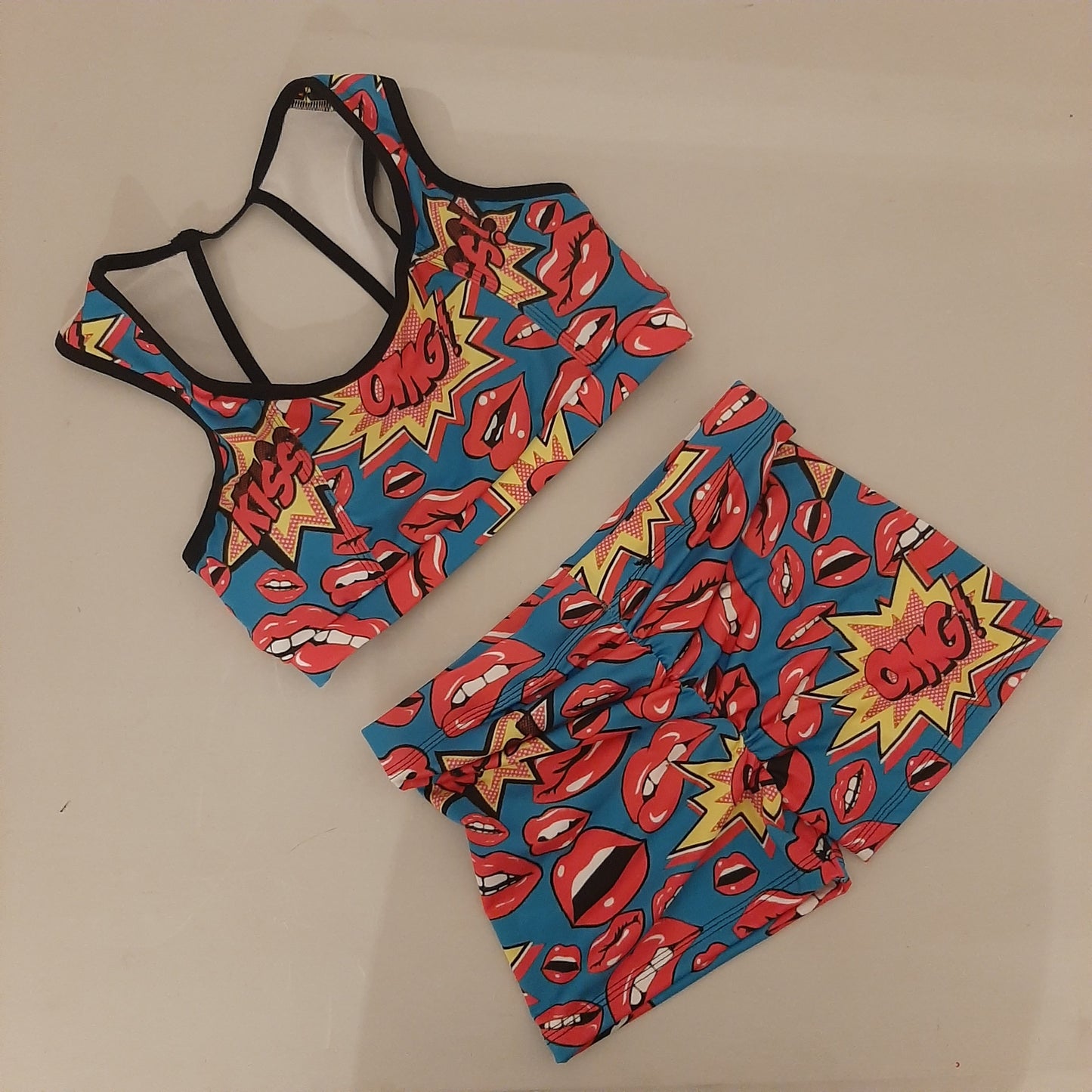 Completo fitness elisa omg blu - Flamingo pole wear