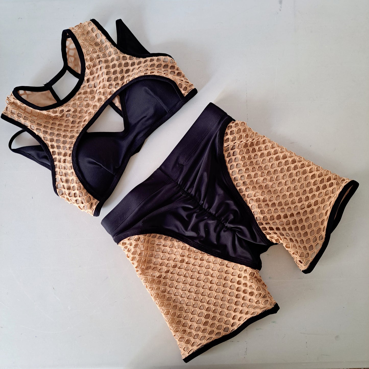 Completo net nudo exotic nero - Flamingo pole wear