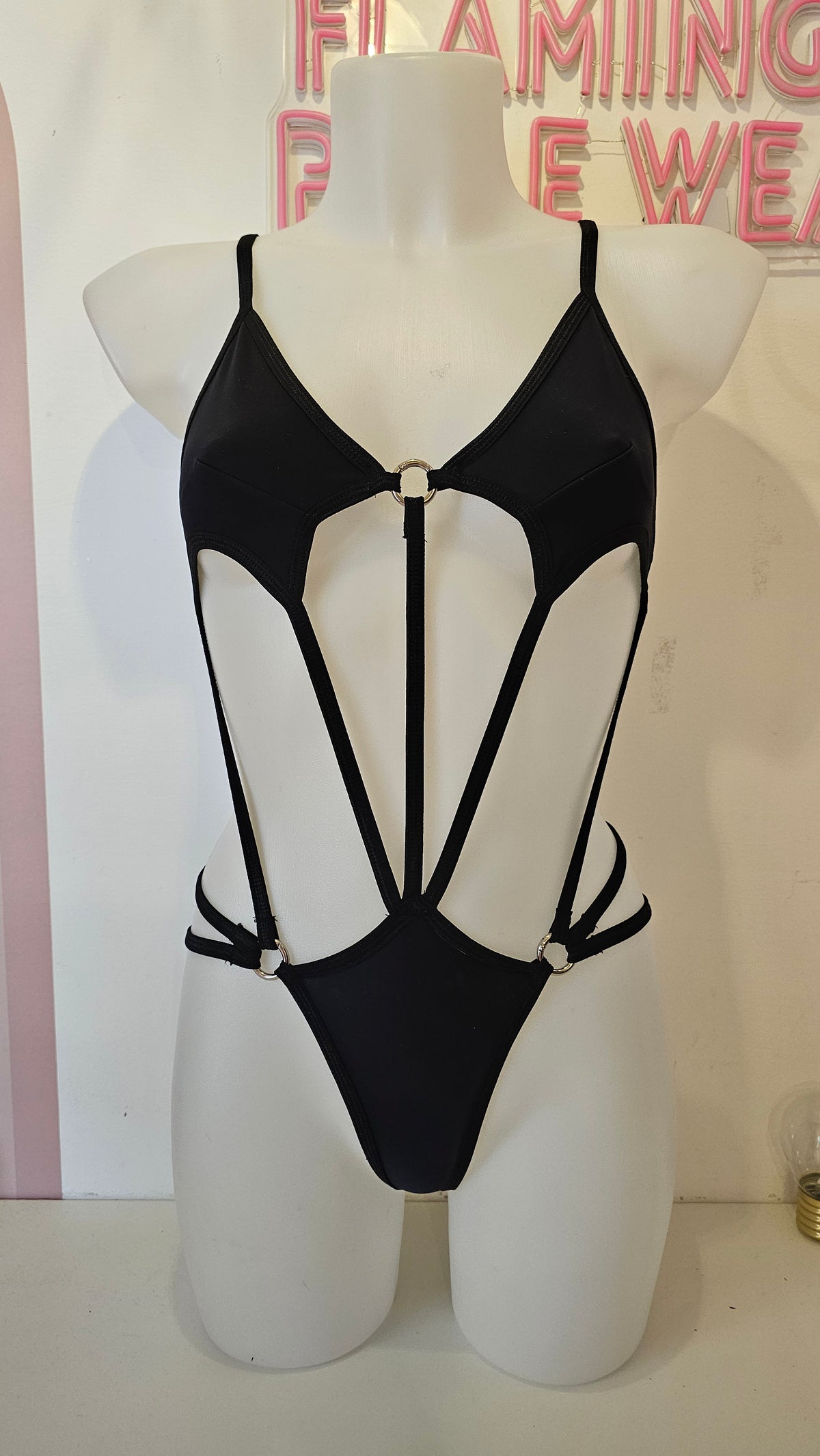 Body fake latex nero