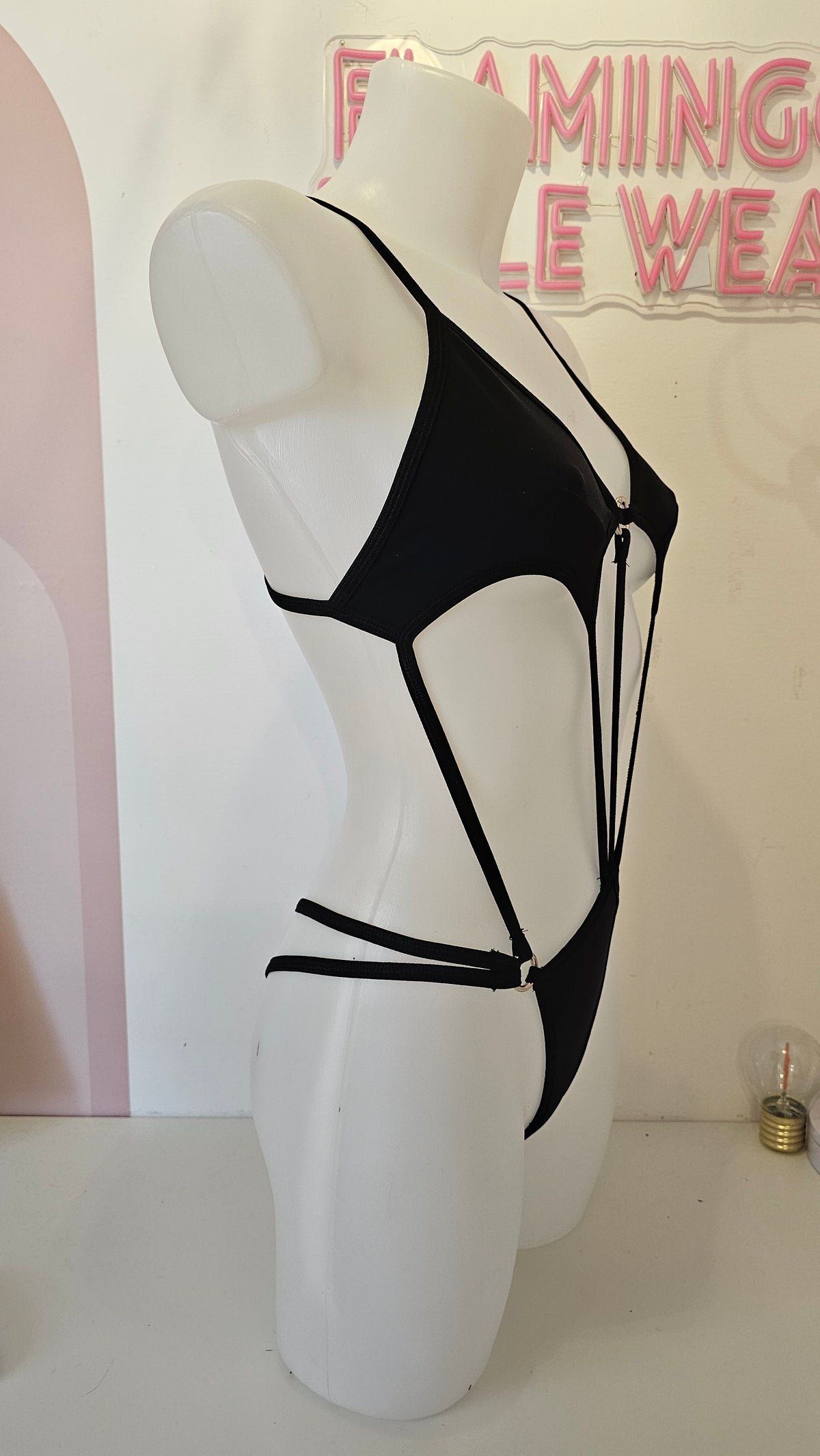 Body fake latex nero