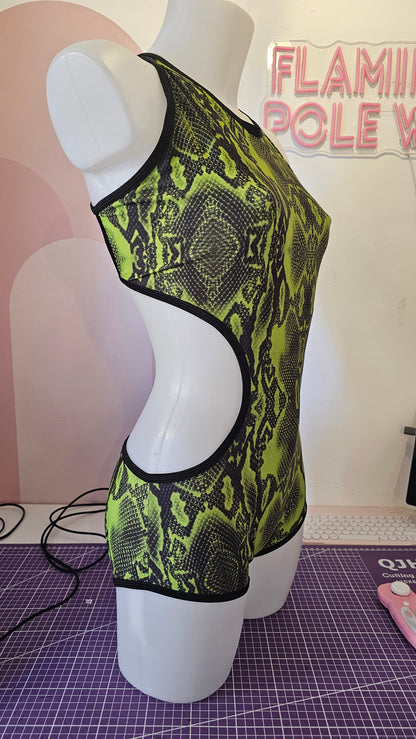 Body martina pitonato verde