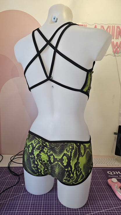 Body martina pitonato verde