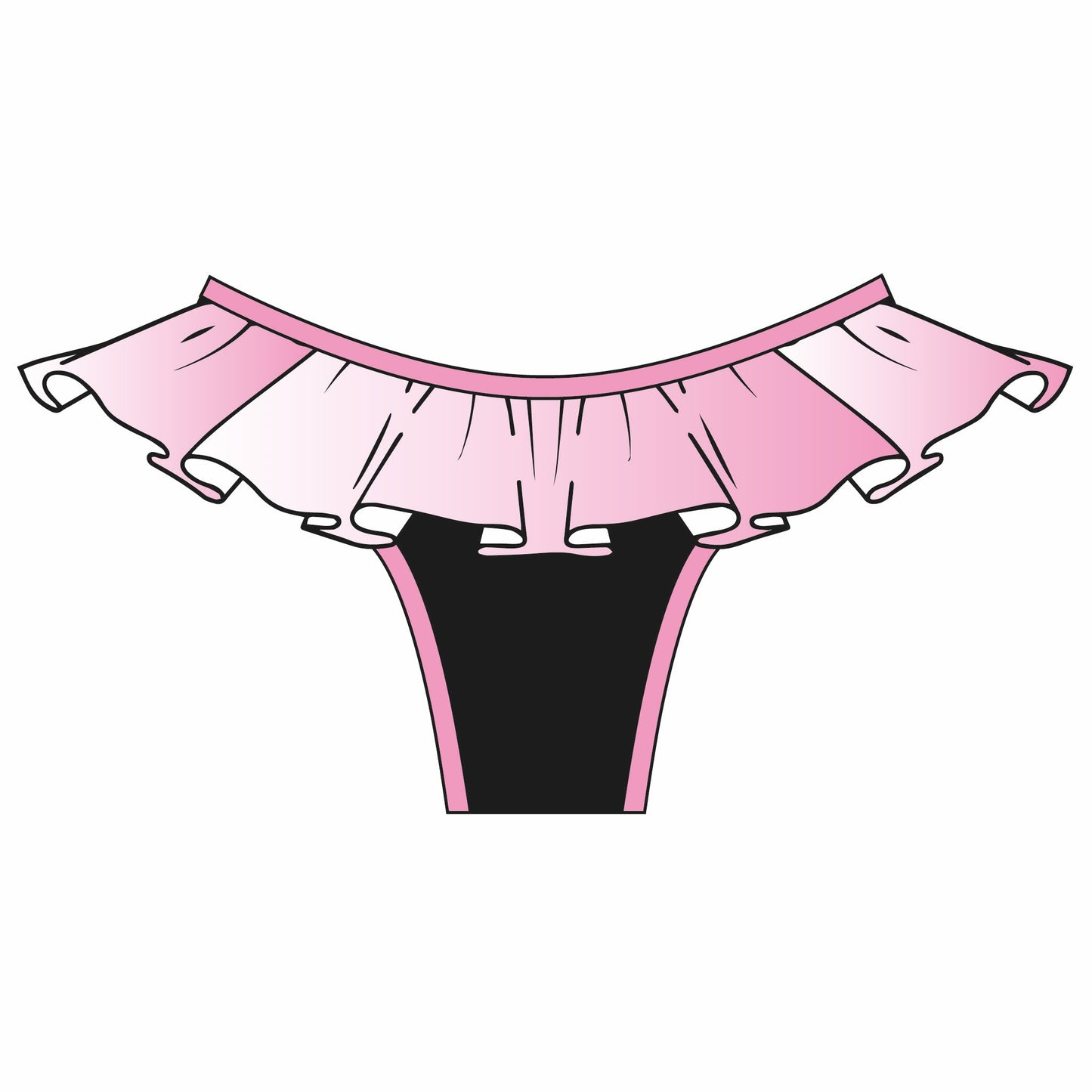 Slip bikini string c/volant