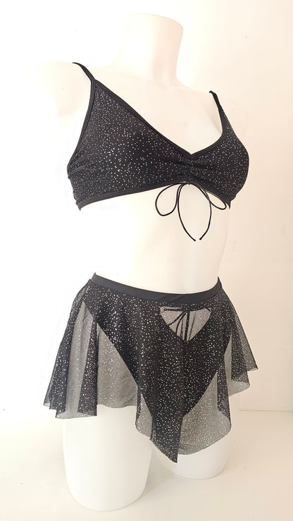 Completo anastasia telli vi flake glitter black