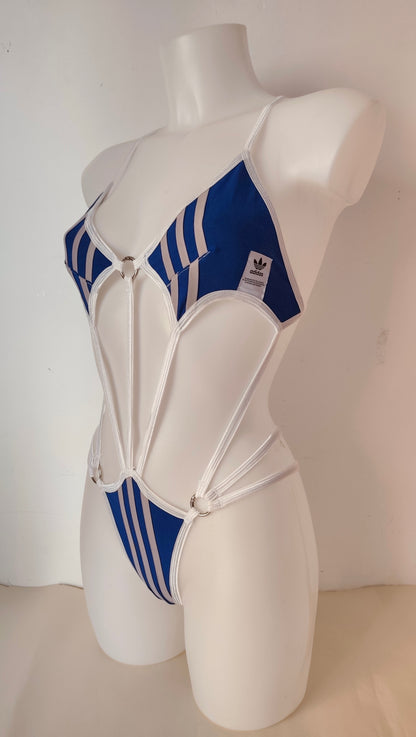 Body fake adidas blu + flamingo saver