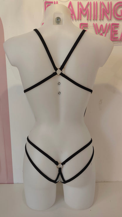 Body fake metal argento (sample)