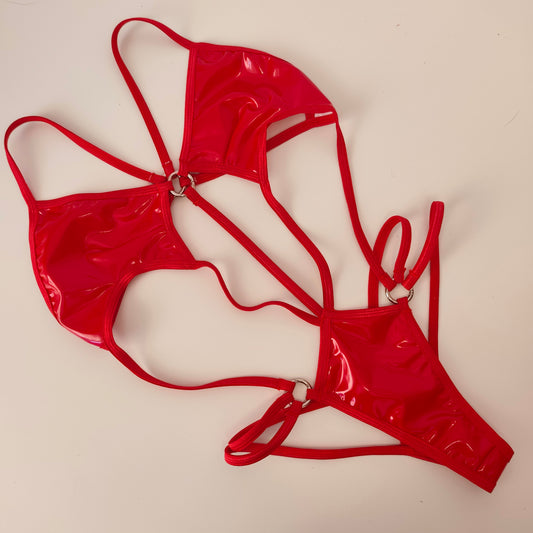 Body fake latex rosso (sample)