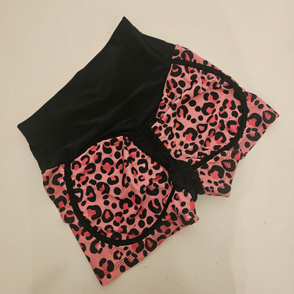 Slip club maculato rosa/nero