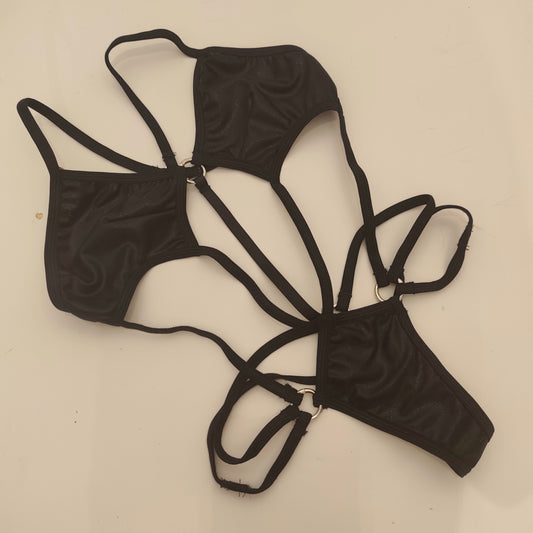 Body fake metal nero
