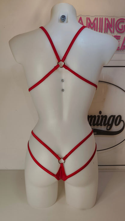 Body fake latex rosso (sample)