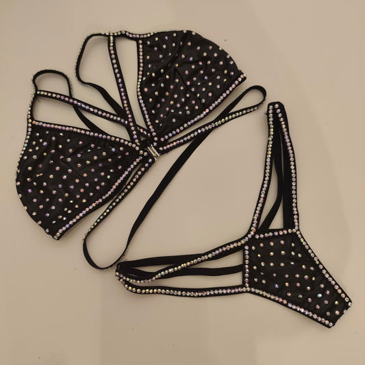 Completo liv sharm nero con swarowsky (sample)