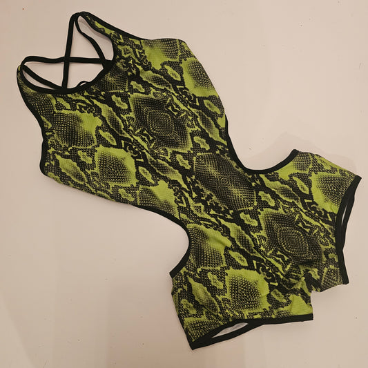 Body martina pitonato verde