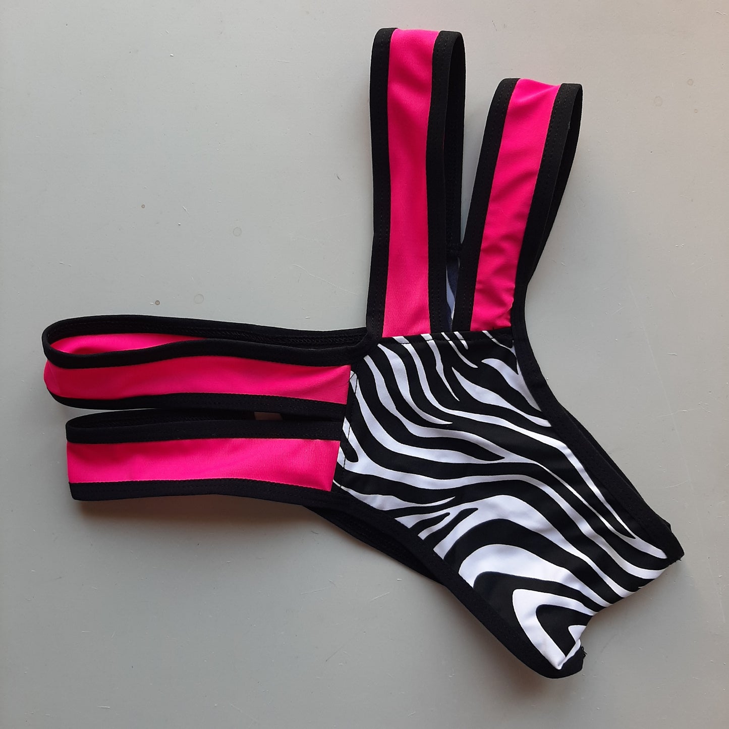 Slip stripes zebra fucsia / nero - Flamingo pole wear
