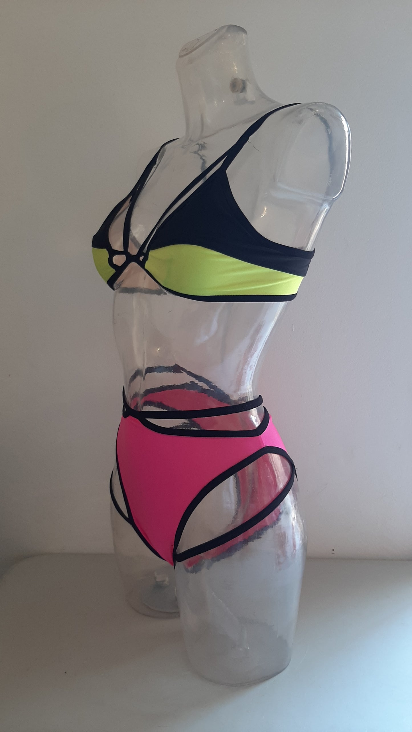 Completo high cut harness fluo/nero - Flamingo pole wear