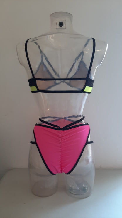 Completo high cut harness fluo/nero - Flamingo pole wear