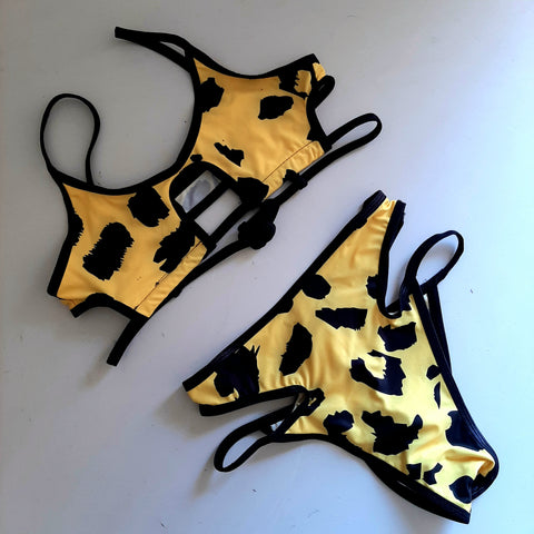 Completo summer cutout flintstone/nero