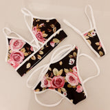 Completo monaco rose / bianco